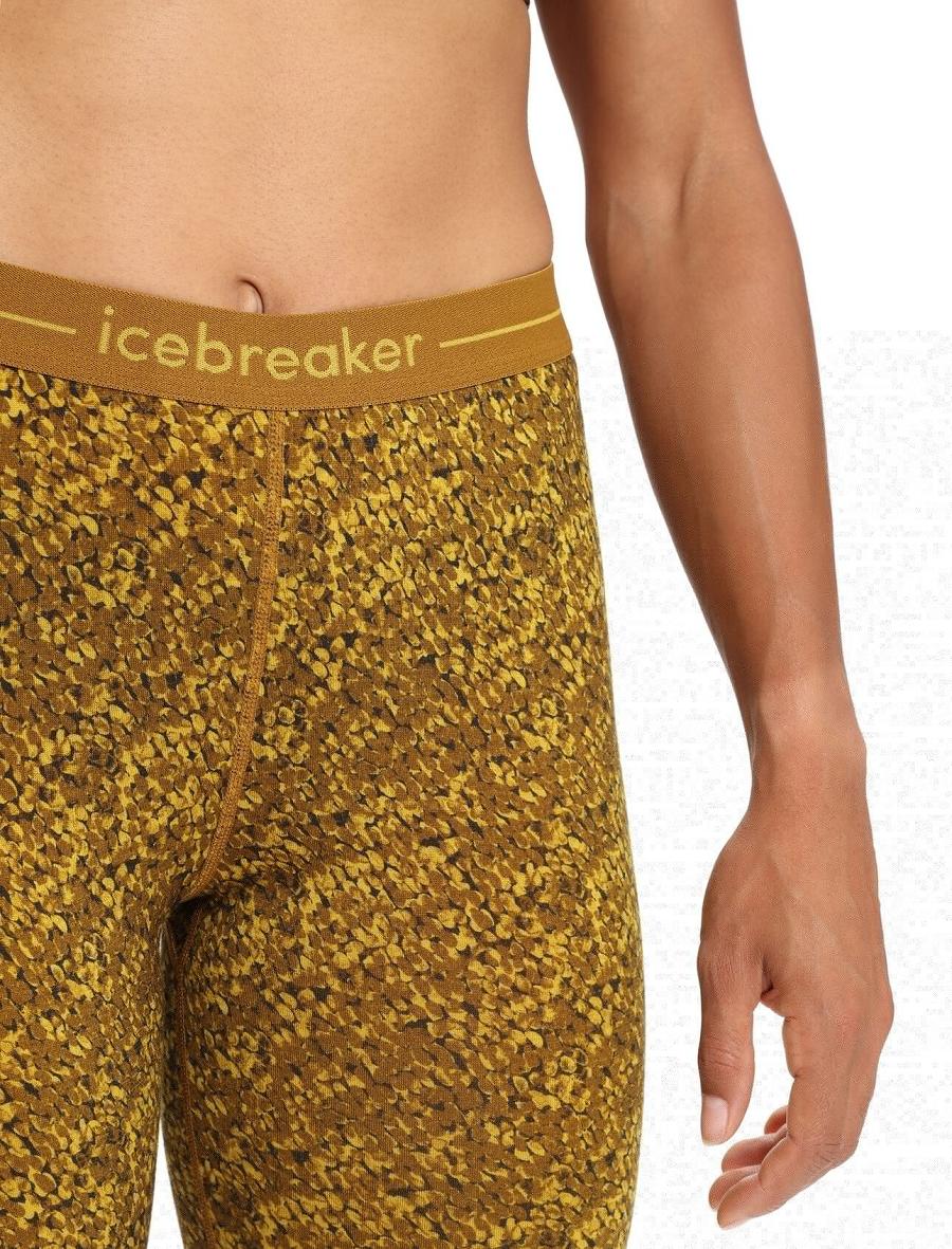 Icebreaker Merino 200 Oasis Lichen Naisten Leggingsit Kultaiset | FI 1524MQZA